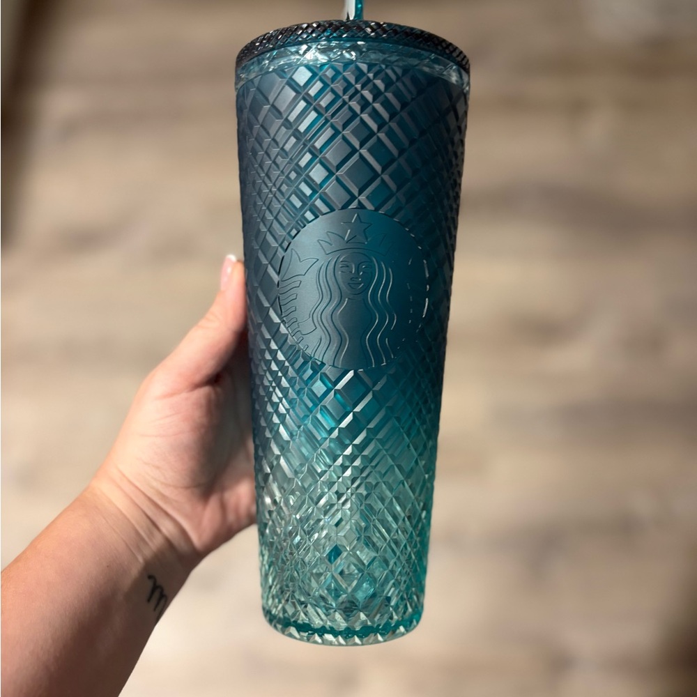 Starbucks Aqua Diamond Tumbler with Lid